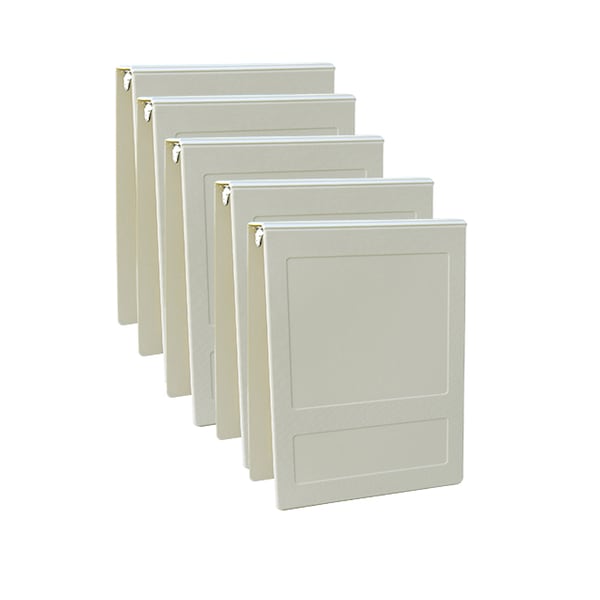 1.5 Inch Top Open 3 Ring Binder In Beige, PK5